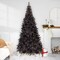 Northlight Pre-Lit Artificial Tinsel Halloween Tree - 9' - Black - Clear Lights